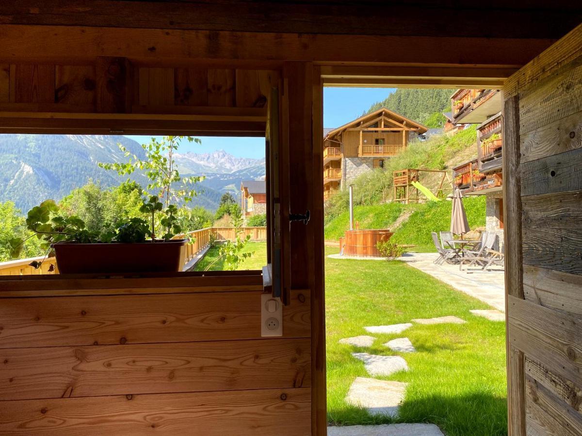 לה פלאנייה Chalet Des Trappeurs Coeur Vanoise 15 Persons מראה חיצוני תמונה